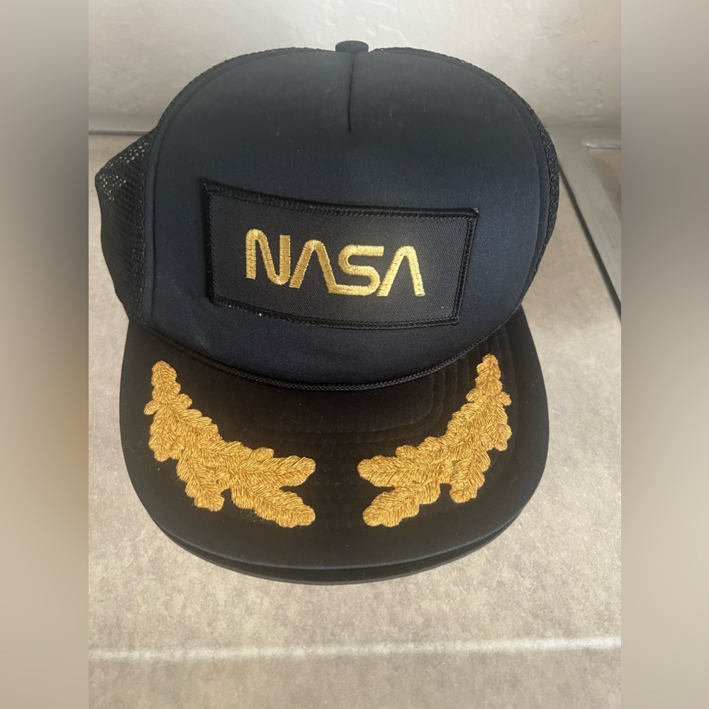 Vintage Black NASA SnapBack Hat